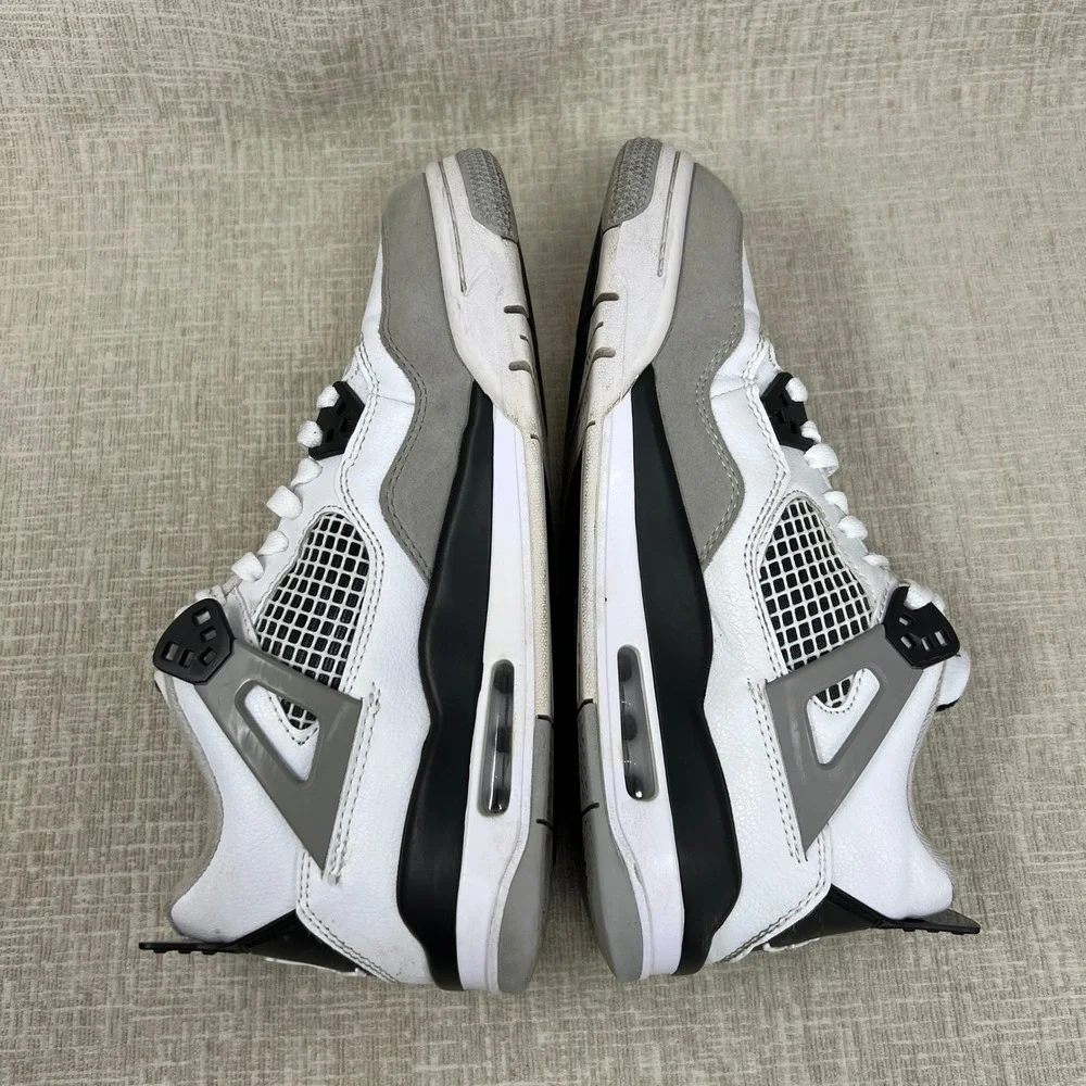 Nike Air Jordan 4 Retro Military Black DH6927-111 Men US 8 White Gray Sneaker
